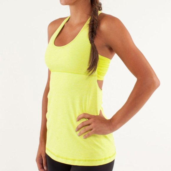 lululemon athletica Tops - Lululemon Turbo Tank Split Pea